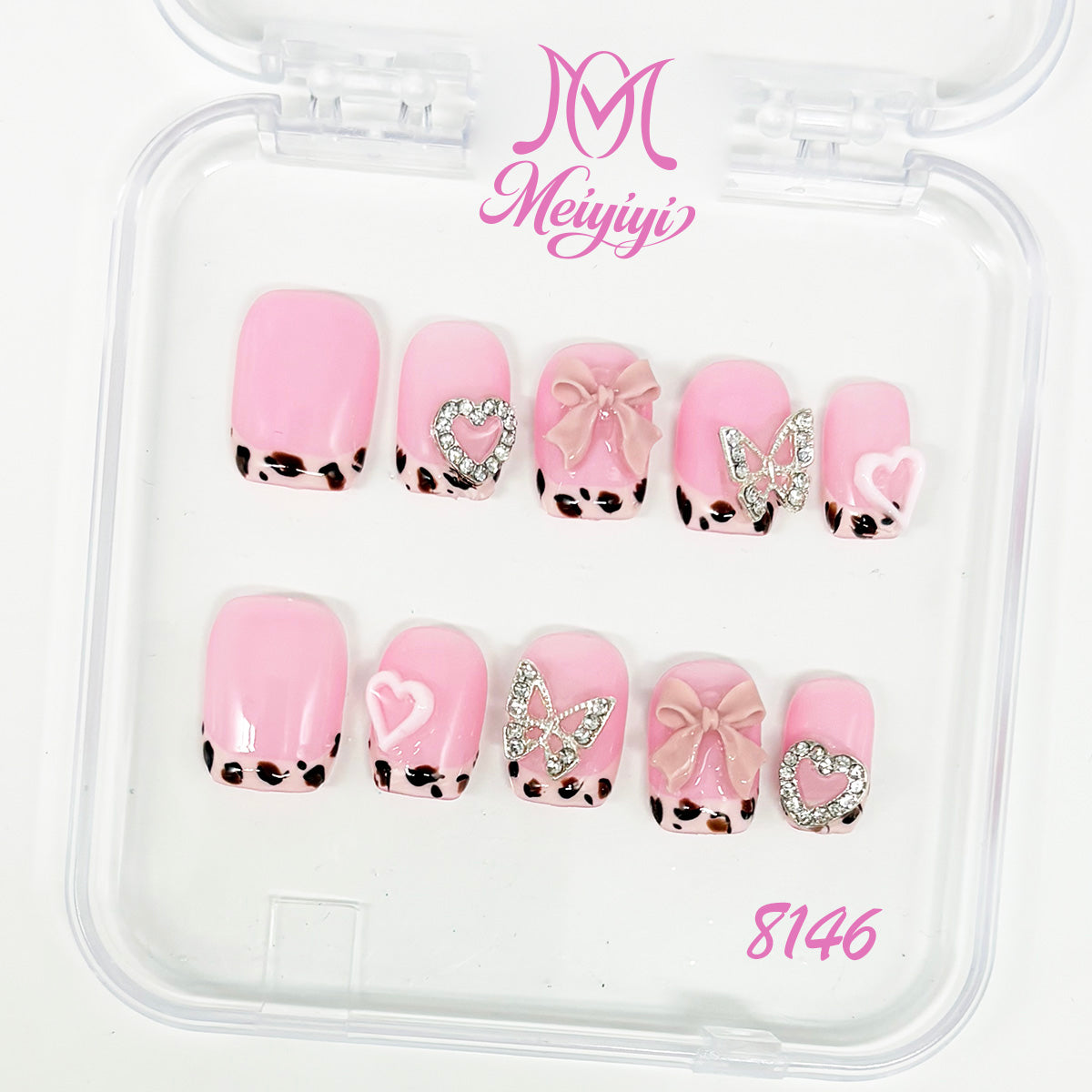 8146-MYY's designer original high-end design customized luxury hand-painted wearable nail art