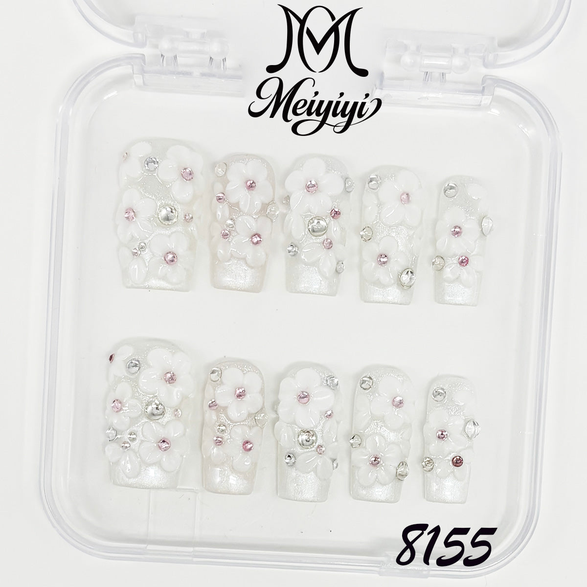 8155-MYY's designer original high-end design customized luxury hand-painted wearable nail art