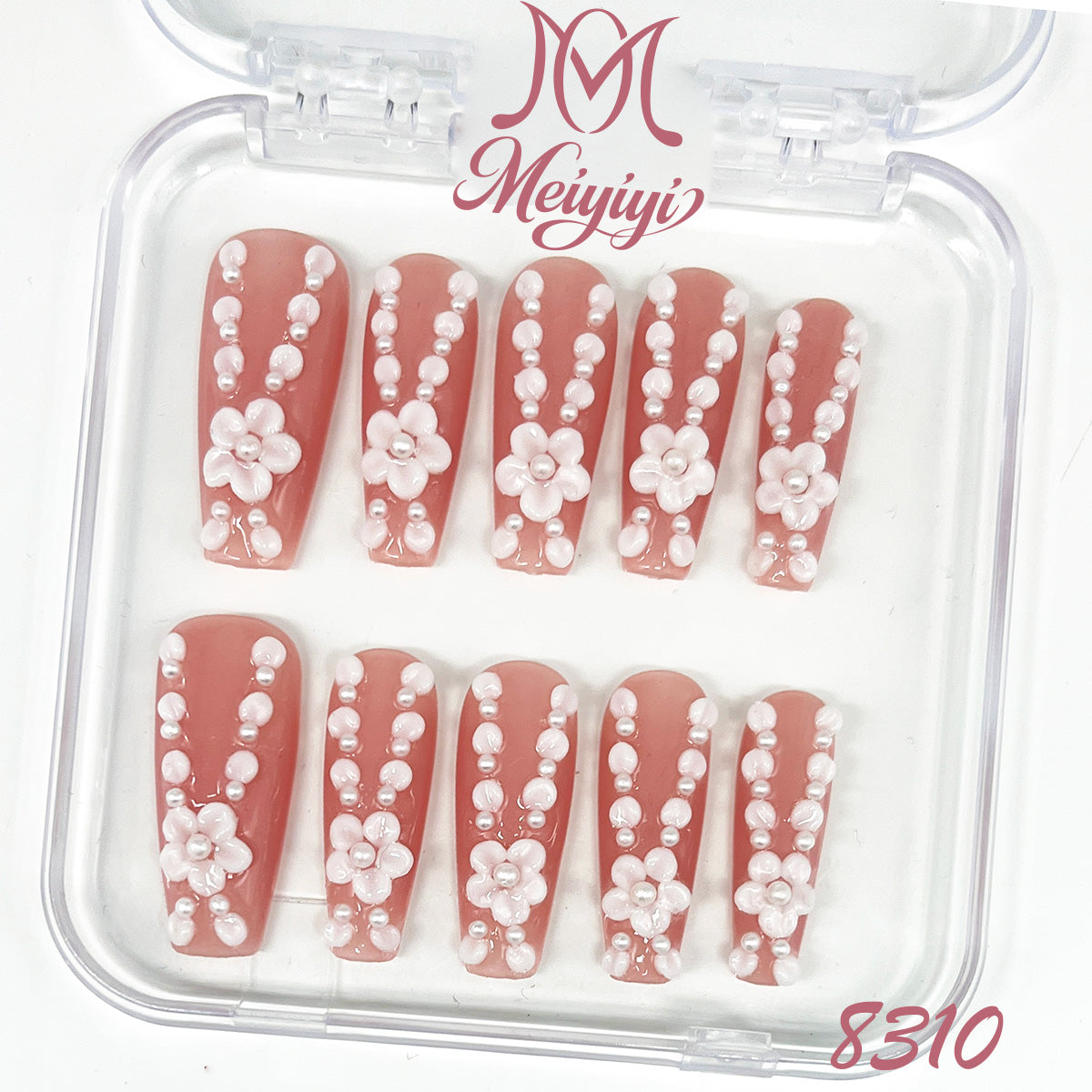 8310-MYY's designer original high-end design customized luxury hand-painted wearable nail art