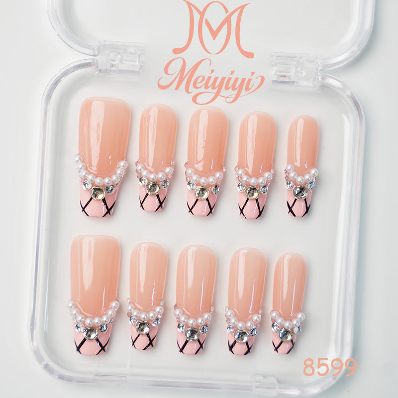 8599-MYY's designer original high-end design customized luxury hand-painted wearable nail art