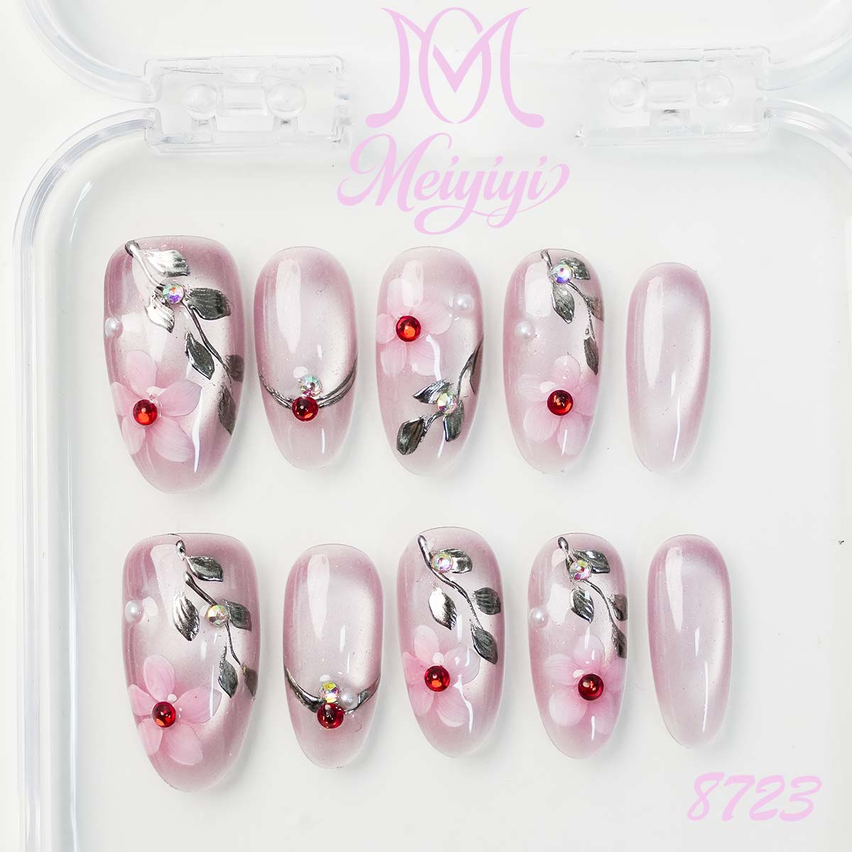 8723-MYY's designer original high-end design customized luxury hand-painted wearable nail art