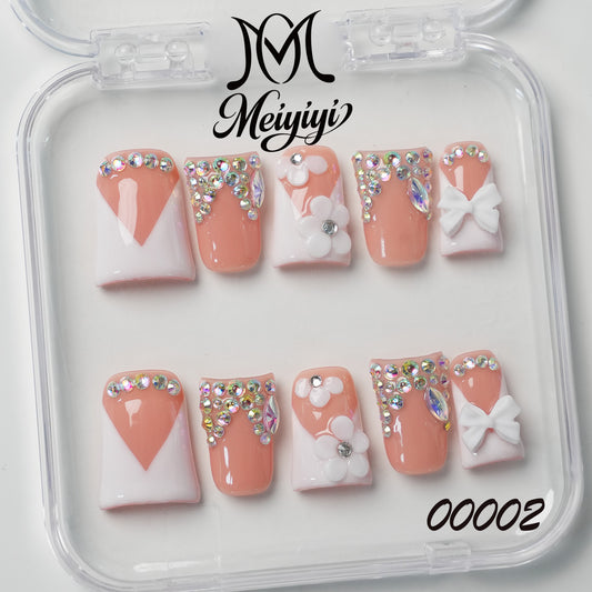 00002-MYY's designer original high-end design customized luxury hand-painted wearable nail art