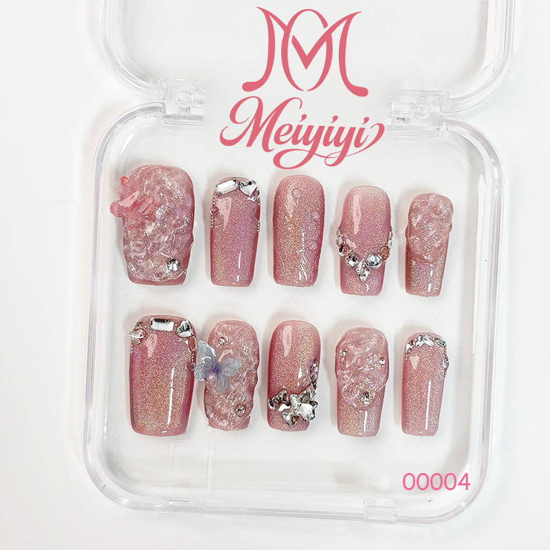 00004-MYY's designer original high-end design customized luxury hand-painted wearable nail art
