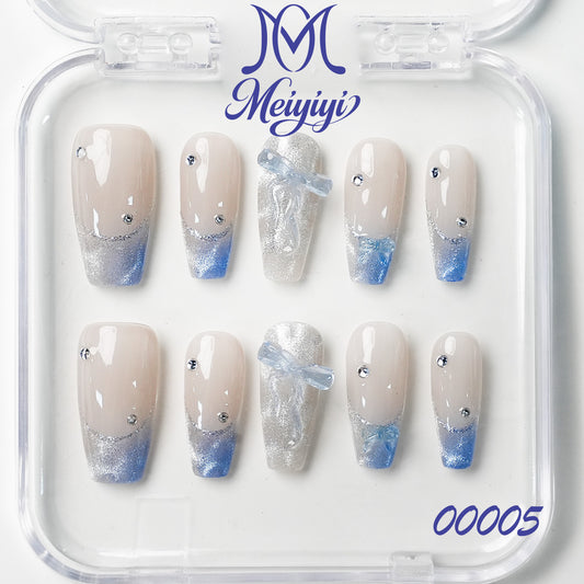 00005-MYY's designer original high-end design customized luxury hand-painted wearable nail art