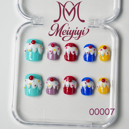 00007-MYY's designer original high-end design customized luxury hand-painted wearable nail art