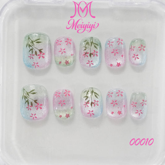00010-MYY's designer original high-end design customized luxury hand-painted wearable nail art
