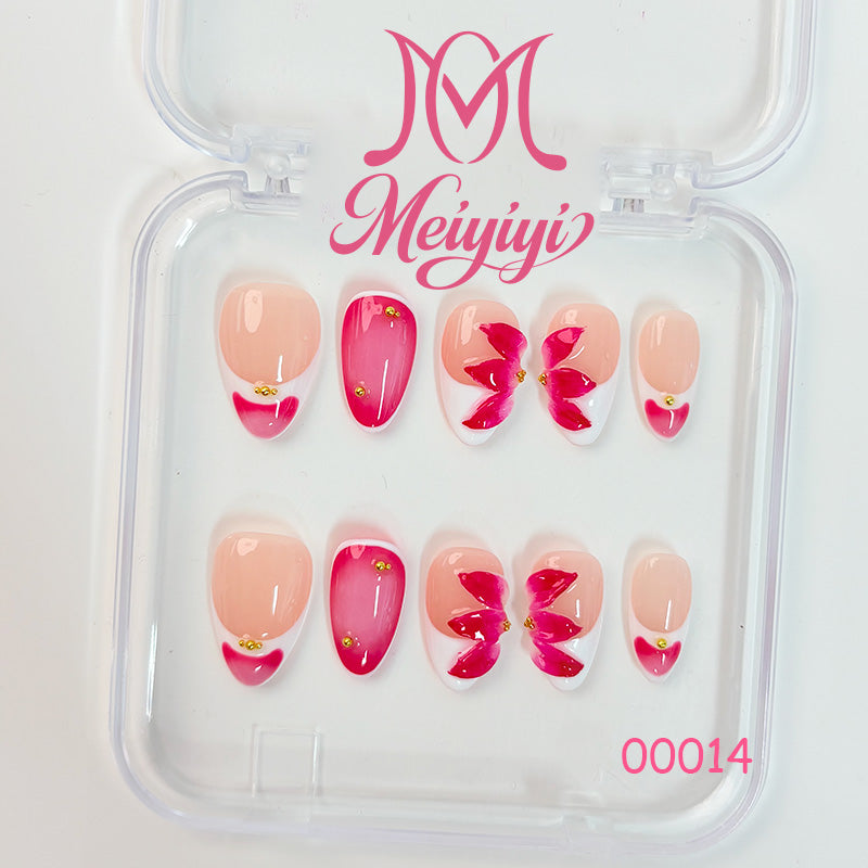 00014-MYY's designer original high-end design customized luxury hand-painted wearable nail art