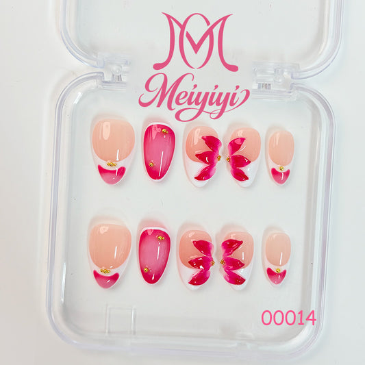 00014-MYY's designer original high-end design customized luxury hand-painted wearable nail art