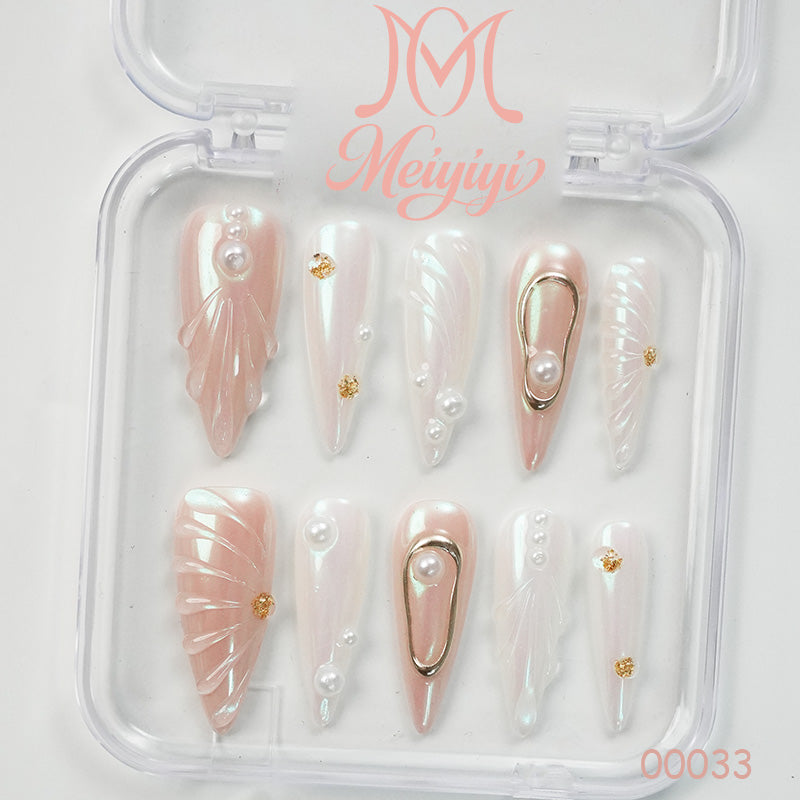00033-MYY's designer original high-end design customized luxury hand-painted wearable nail art