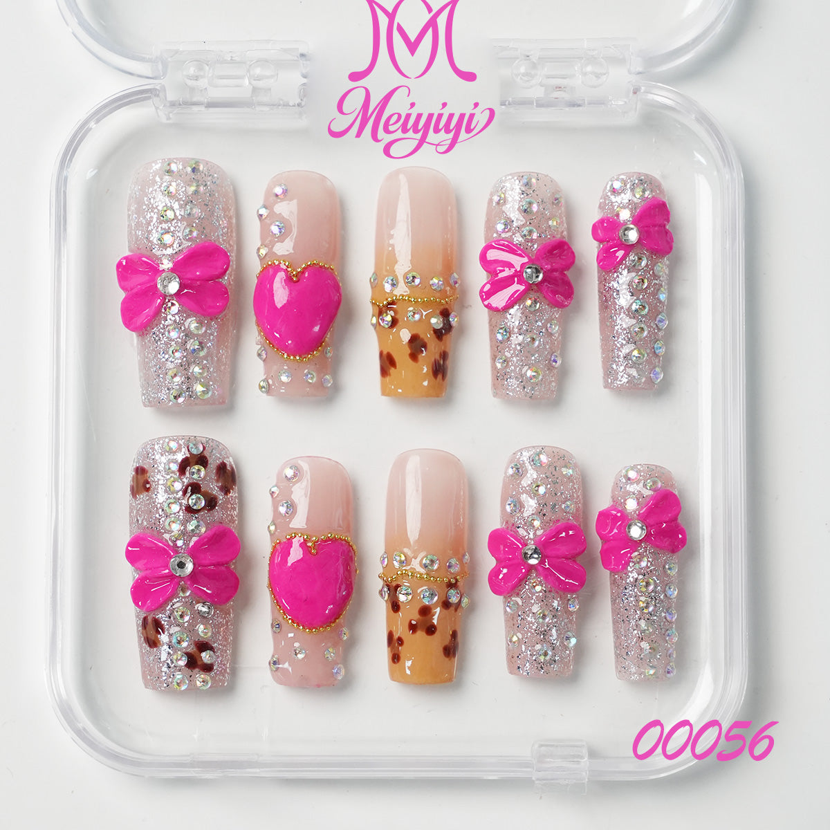00056-MYY's designer original high-end design customized luxury hand-painted wearable nail art