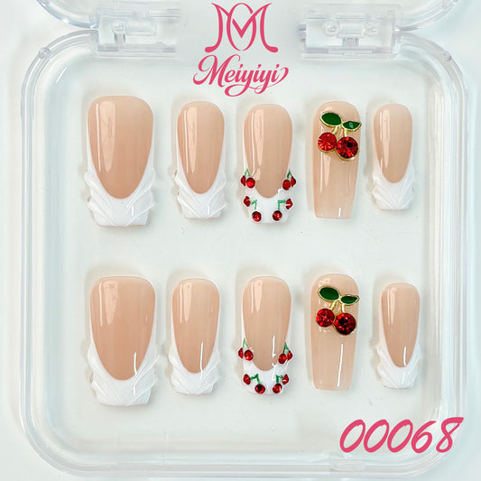 00068-MYY's designer original high-end design customized luxury hand-painted wearable nail art