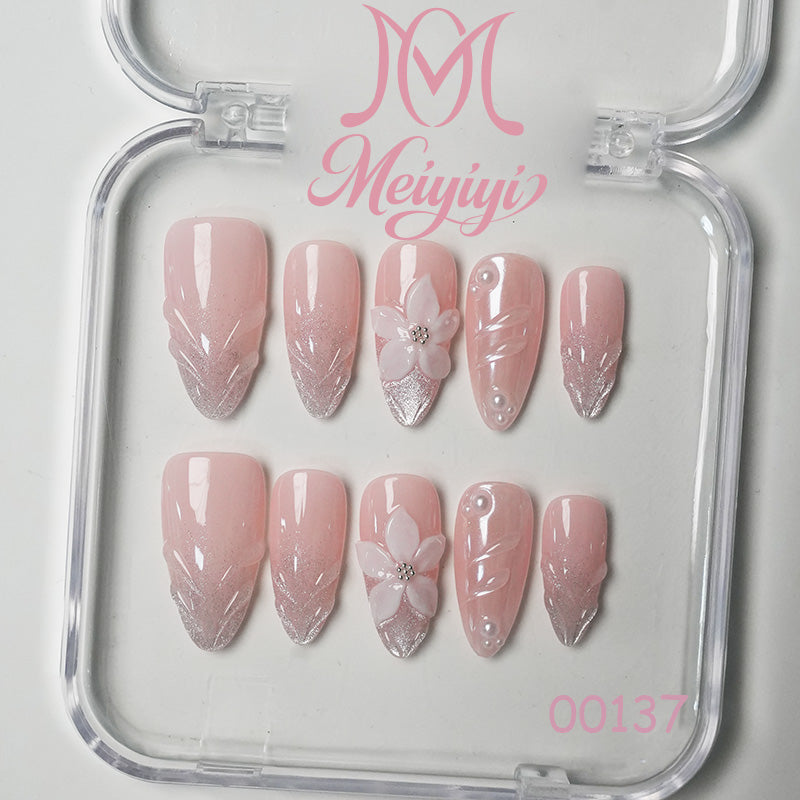 00137-MYY's designer original high-end design customized luxury hand-painted wearable nail art