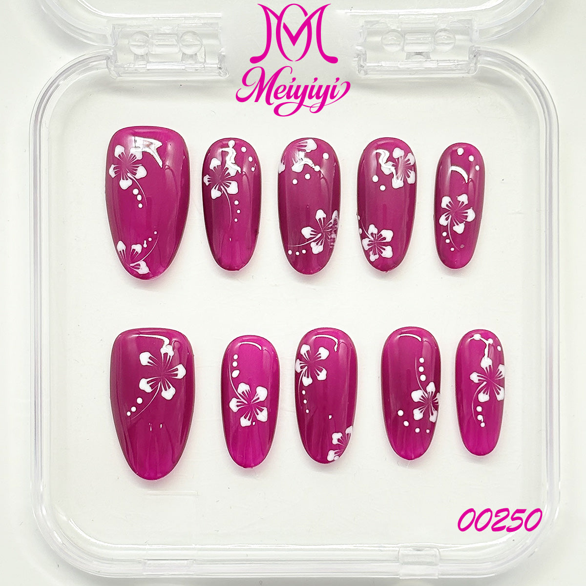 00250-MYY's designer original high-end design customized luxury hand-painted wearable nail art