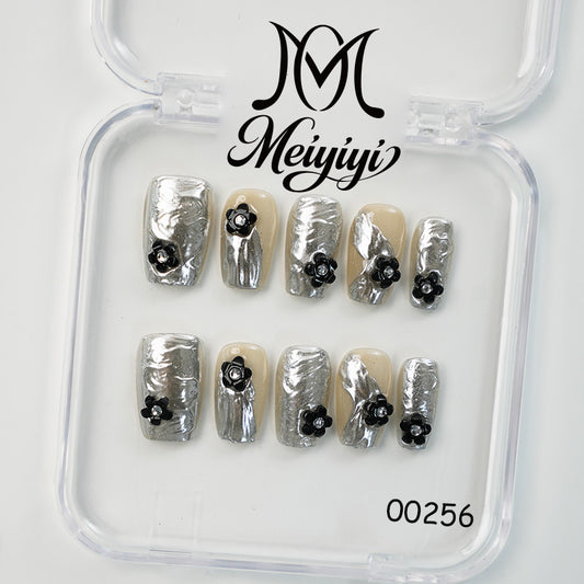 00256-MYY's designer original high-end design customized luxury hand-painted wearable nail art