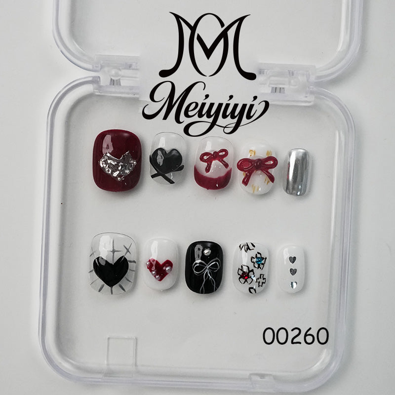 00260-MYY's designer original high-end design customized luxury hand-painted wearable nail art