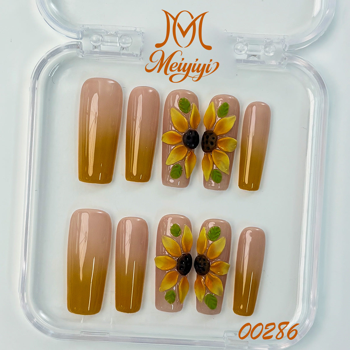 00286-MYY's designer original high-end design customized luxury hand-painted wearable nail art