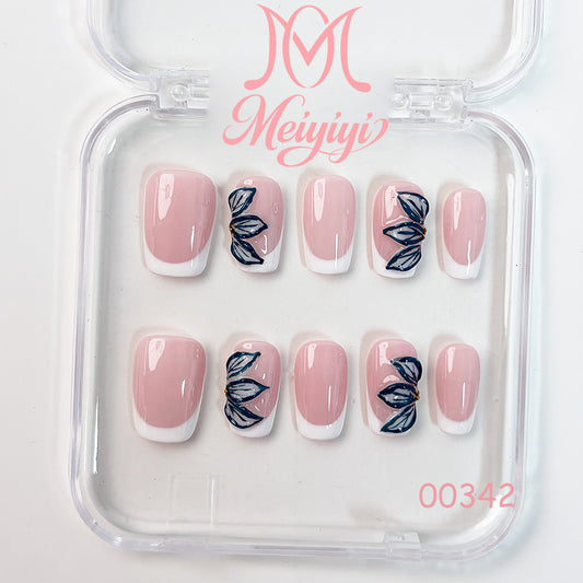 00342-MYY's designer original high-end design customized luxury hand-painted wearable nail art