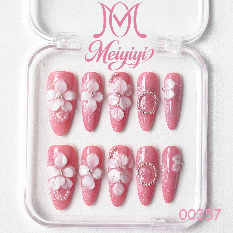 00357-MYY's designer original high-end design customized luxury hand-painted wearable nail art