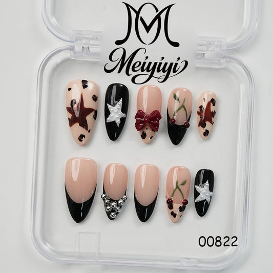 00822-MYY's designer original high-end design customized luxury hand-painted wearable nail art