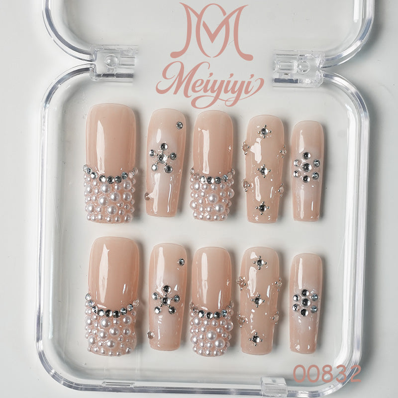 00832-MYY's designer original high-end design customized luxury hand-painted wearable nail art