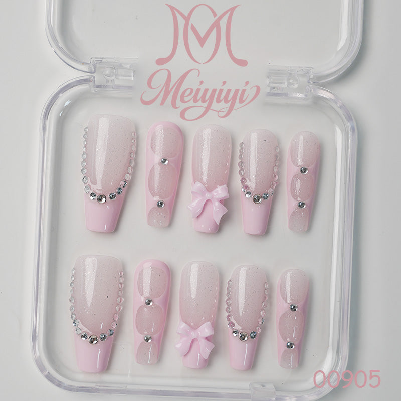 00905-MYY's designer original high-end design customized luxury hand-painted wearable nail art