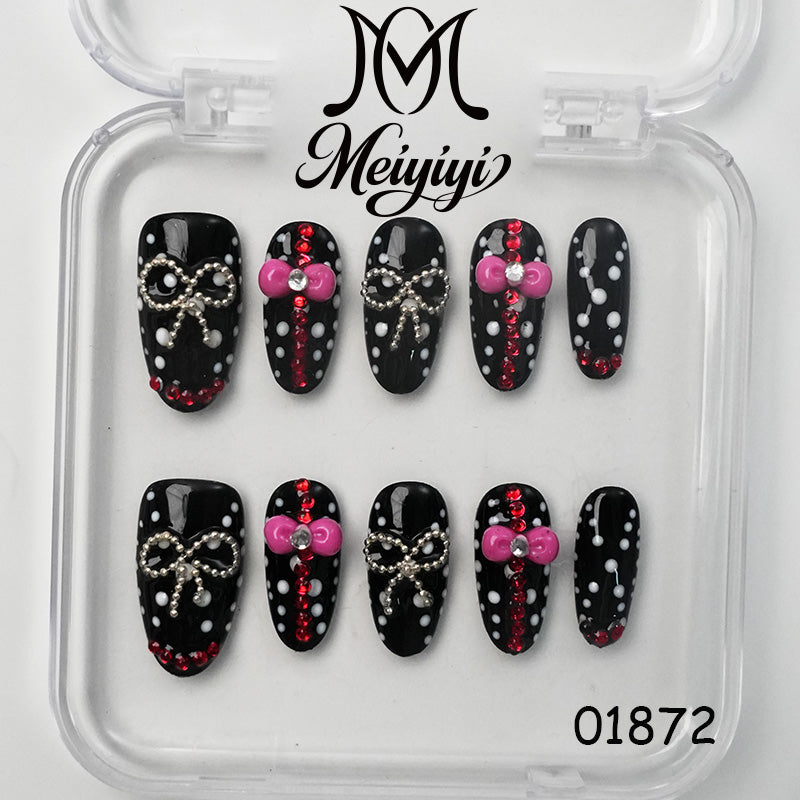 01613-MYY's designer original high-end design customized luxury hand-painted wearable nail art