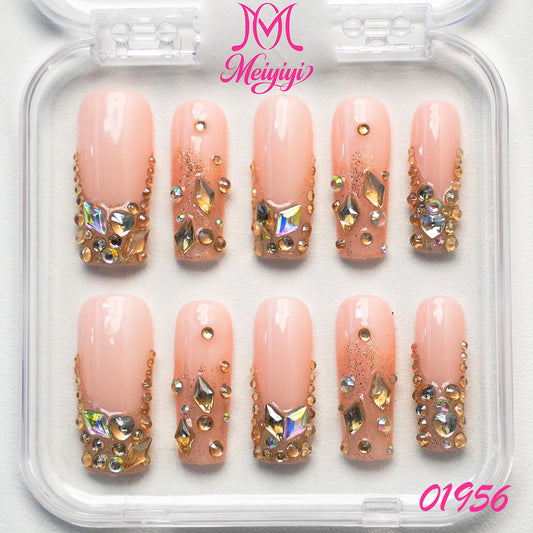 01956-MYY's designer original high-end design customized luxury hand-painted wearable nail art
