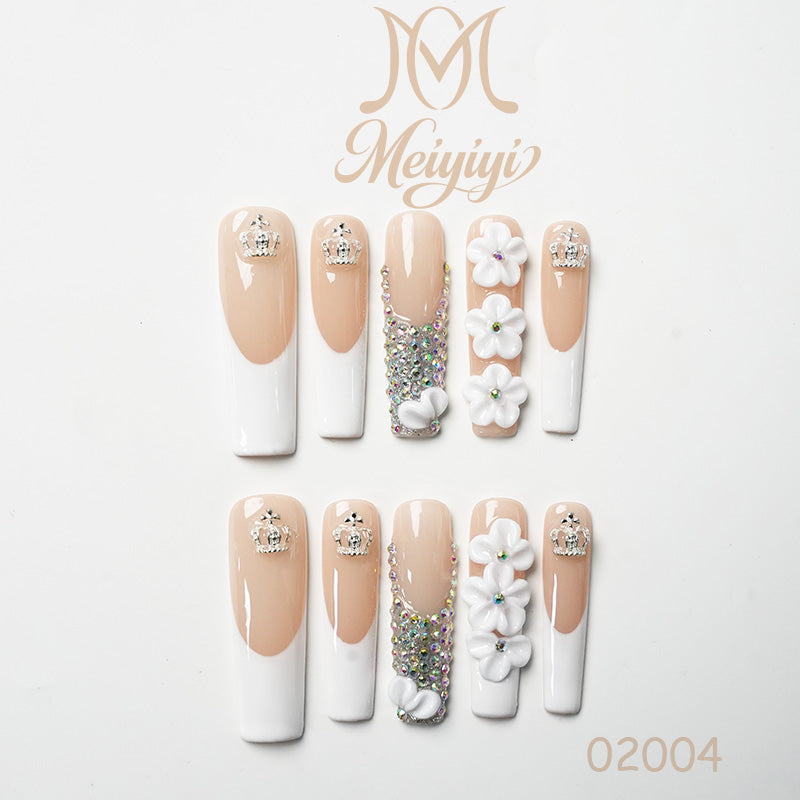 02004-MYY's designer original high-end design customized luxury hand-painted wearable nail art