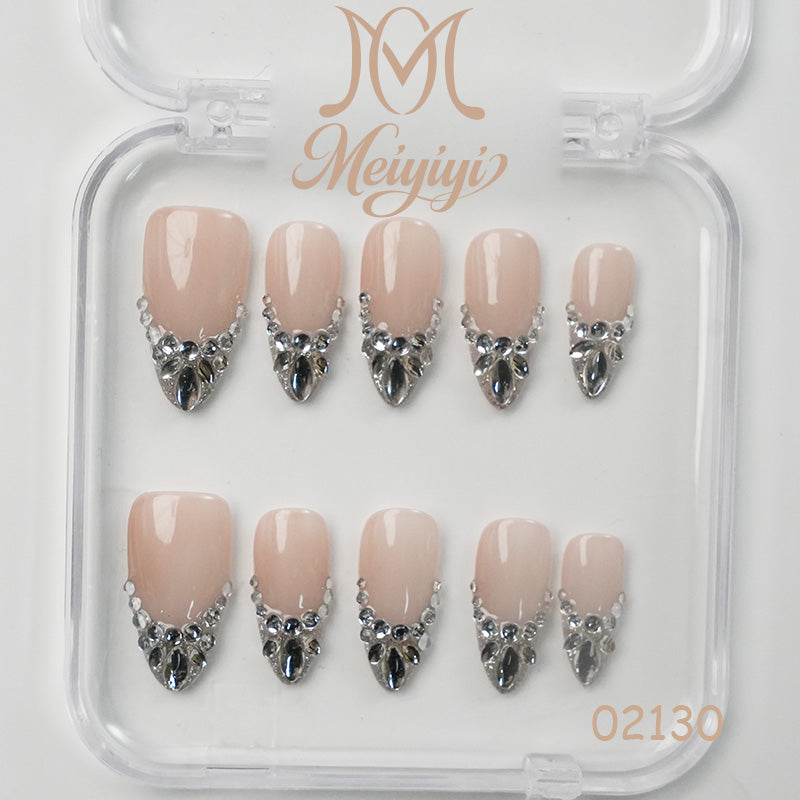 02130-MYY's designer original high-end design customized luxury hand-painted wearable nail art