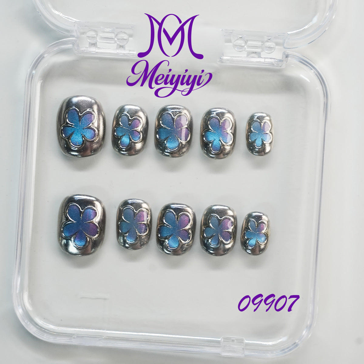 09907-MYY's designer original high-end design customized luxury hand-painted wearable nail art