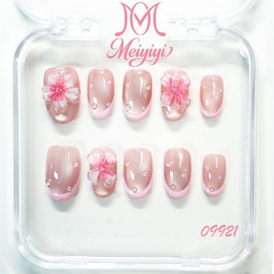 09921-MYY's designer original high-end design customized luxury hand-painted wearable nail art