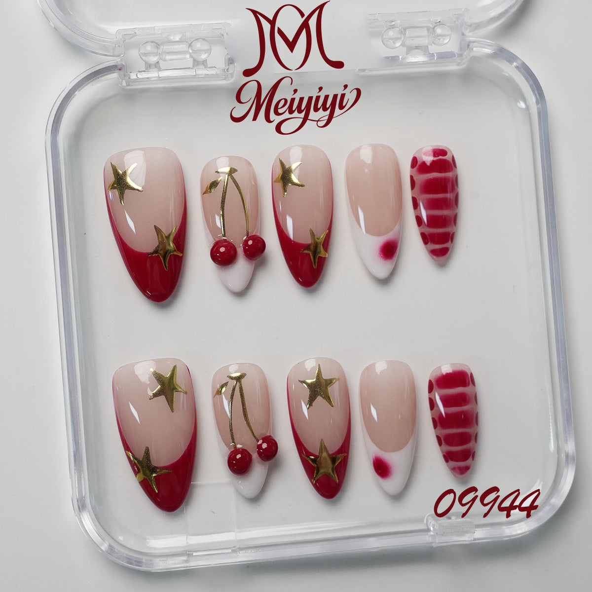09944-MYY's designer original high-end design customized luxury hand-painted wearable nail art