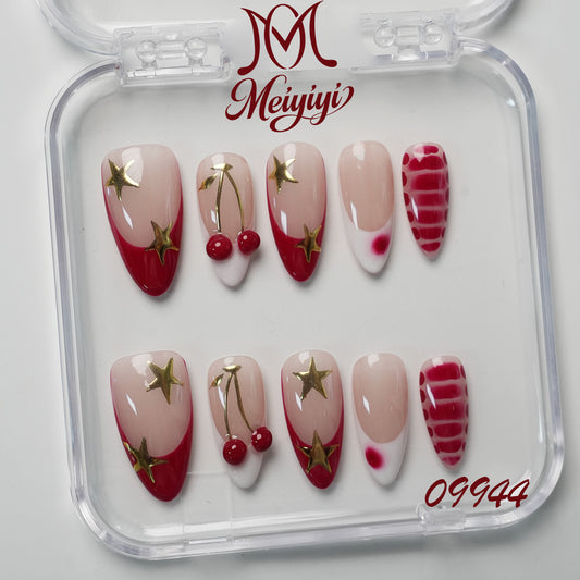 09944-MYY's designer original high-end design customized luxury hand-painted wearable nail art