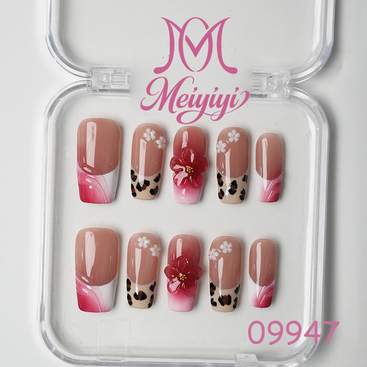 09947-MYY's designer original high-end design customized luxury hand-painted wearable nail art