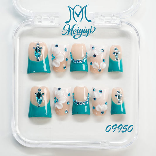 09950-MYY's designer original high-end design customized luxury hand-painted wearable nail art