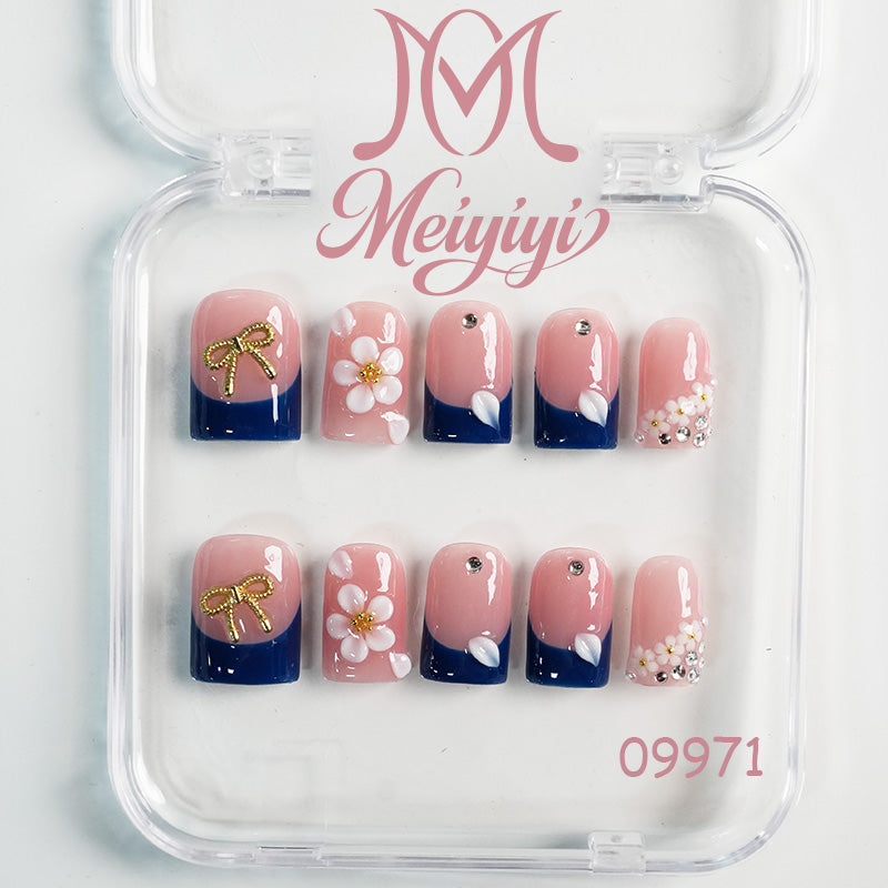 09971-MYY's designer original high-end design customized luxury hand-painted wearable nail art