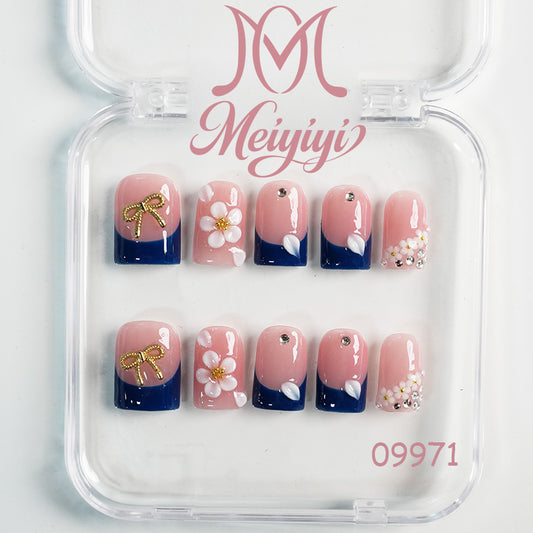 09971-MYY's designer original high-end design customized luxury hand-painted wearable nail art