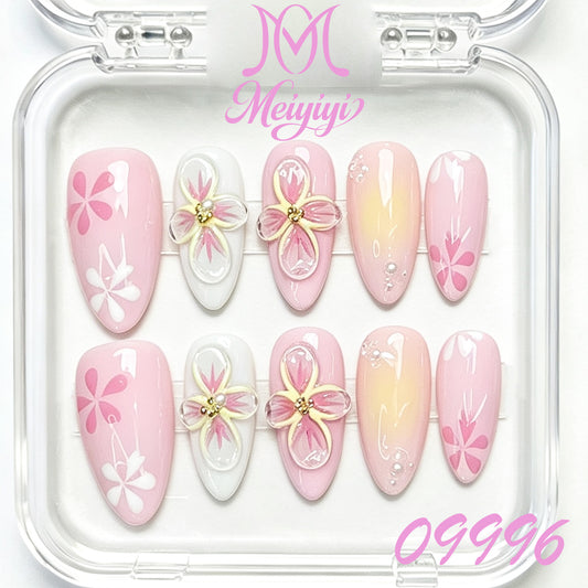 09996-MYY's designer original high-end design customized luxury hand-painted wearable nail art