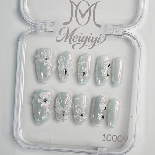 10009-MYY's designer original high-end design customized luxury hand-painted wearable nail art
