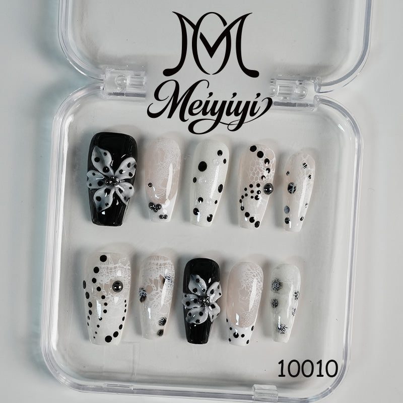 10010-MYY's designer original high-end design customized luxury hand-painted wearable nail art