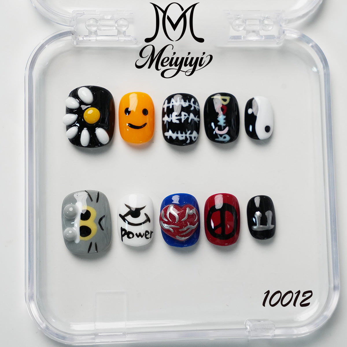 10012-MYY's designer original high-end design customized luxury hand-painted wearable nail art