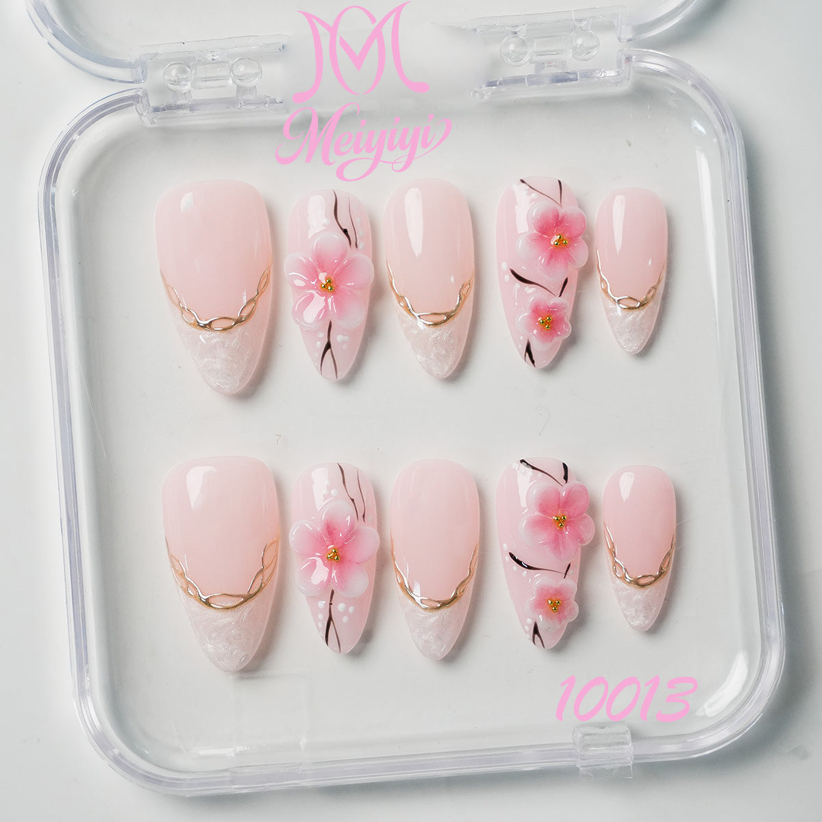 10013-MYY's designer original high-end design customized luxury hand-painted wearable nail art