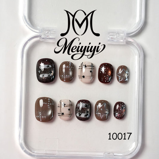 10017-MYY's designer original high-end design customized luxury hand-painted wearable nail art