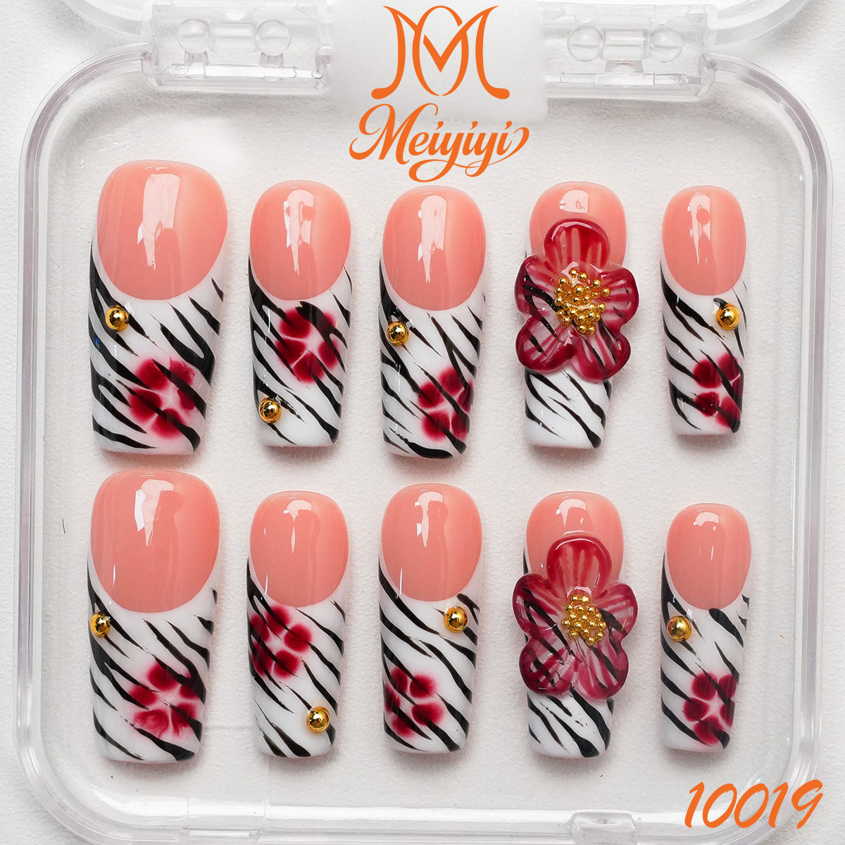 10019-MYY's designer original high-end design customized luxury hand-painted wearable nail art