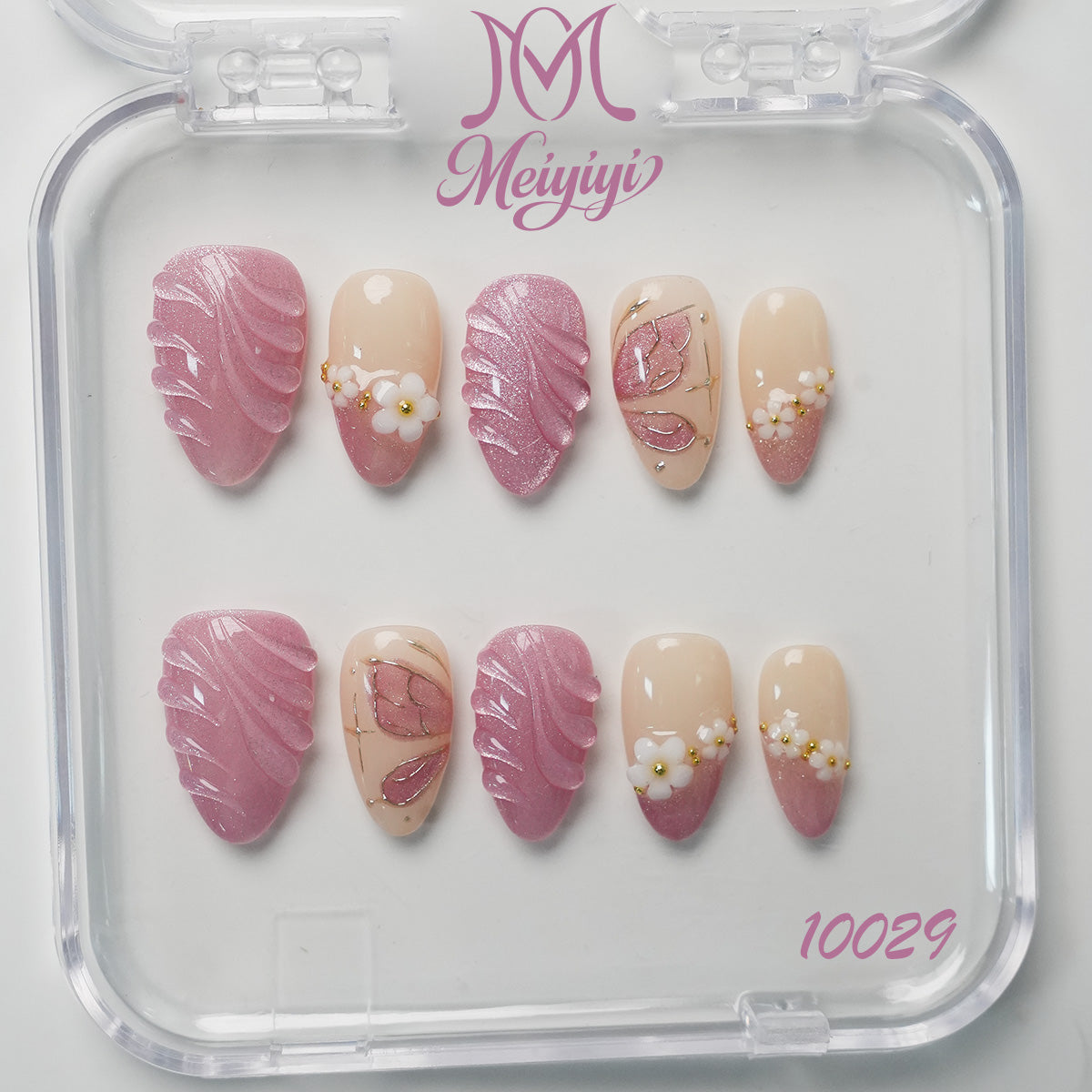 10029-MYY's designer original high-end design customized luxury hand-painted wearable nail art