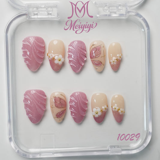 10029-MYY's designer original high-end design customized luxury hand-painted wearable nail art