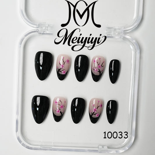 10033-MYY's designer original high-end design customized luxury hand-painted wearable nail art