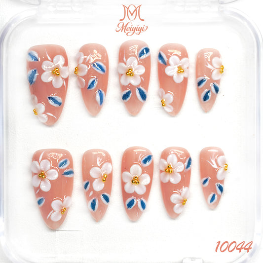 10044-MYY's designer original high-end design customized luxury hand-painted wearable nail art