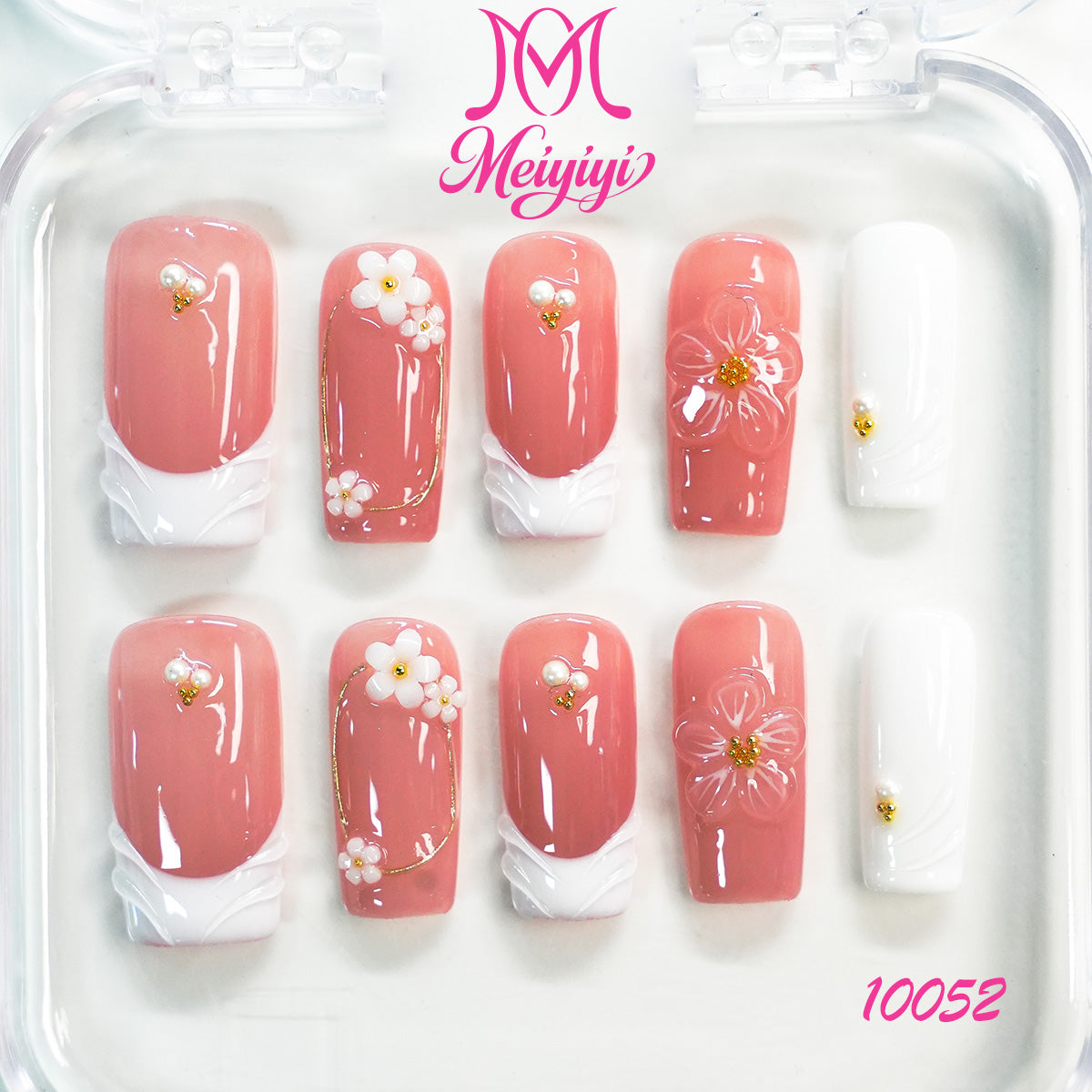 10052-MYY's designer original high-end design customized luxury hand-painted wearable nail art