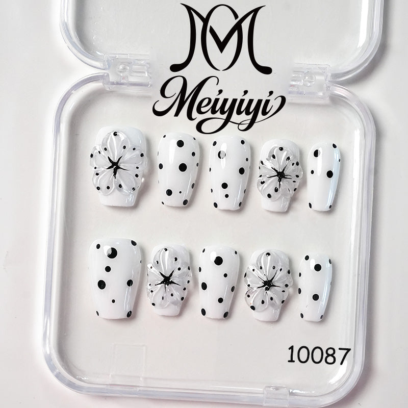 10087-MYY's designer original high-end design customized luxury hand-painted wearable nail art
